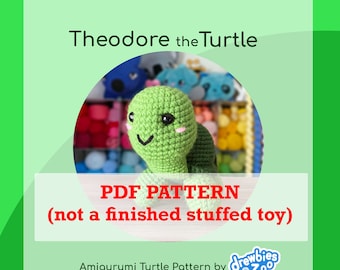 DIGITAL PDF PATTERN for Theodore the Turtle Amigurumi