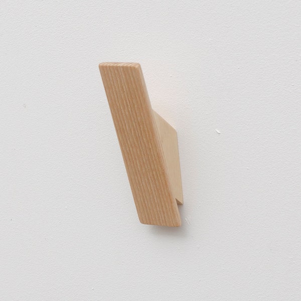 Modern Wooden Wall Hooks Made From Ash