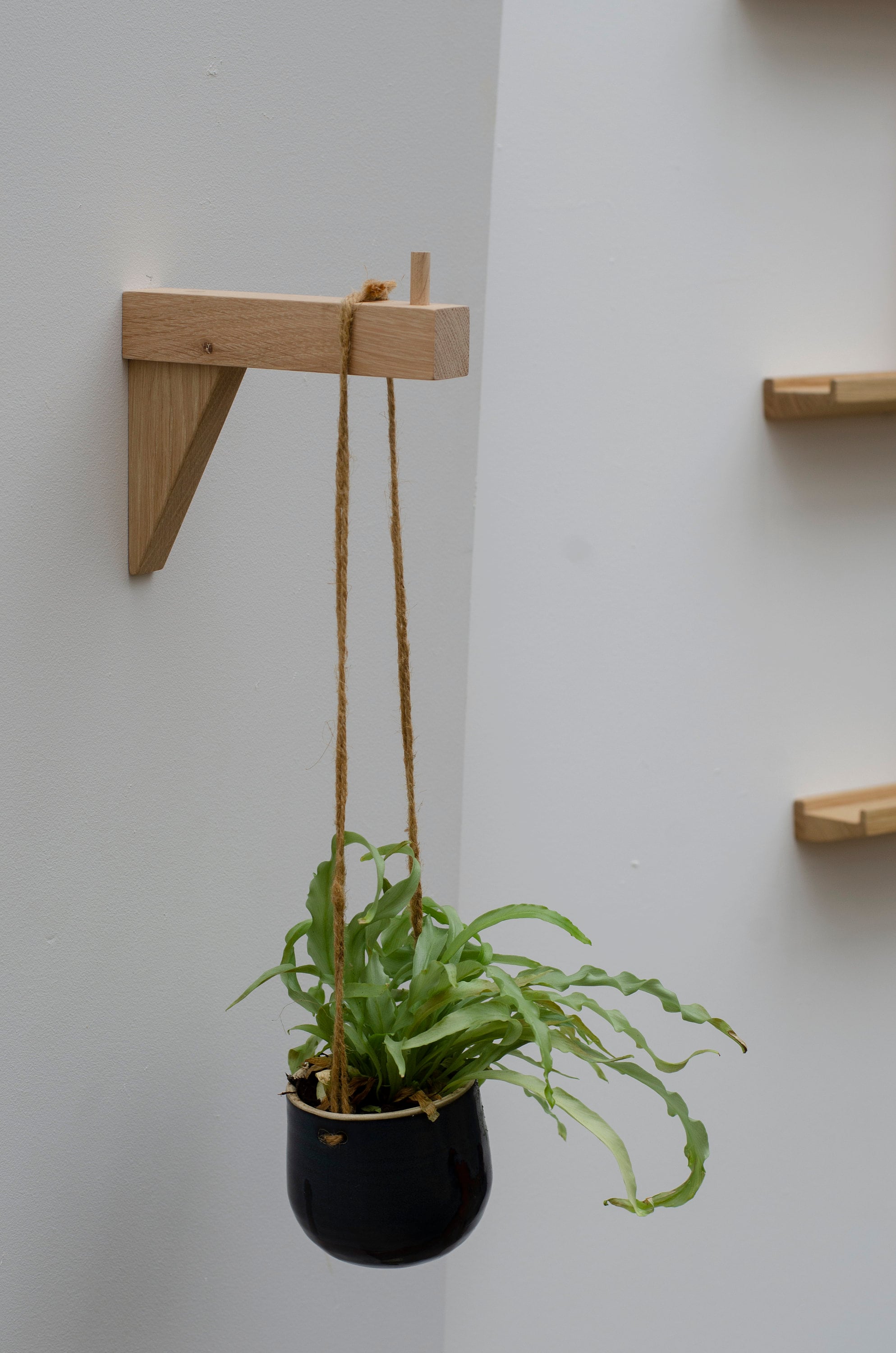 Hanging Plant Hook Wooden Hook for Indoor Outdoor Flowers