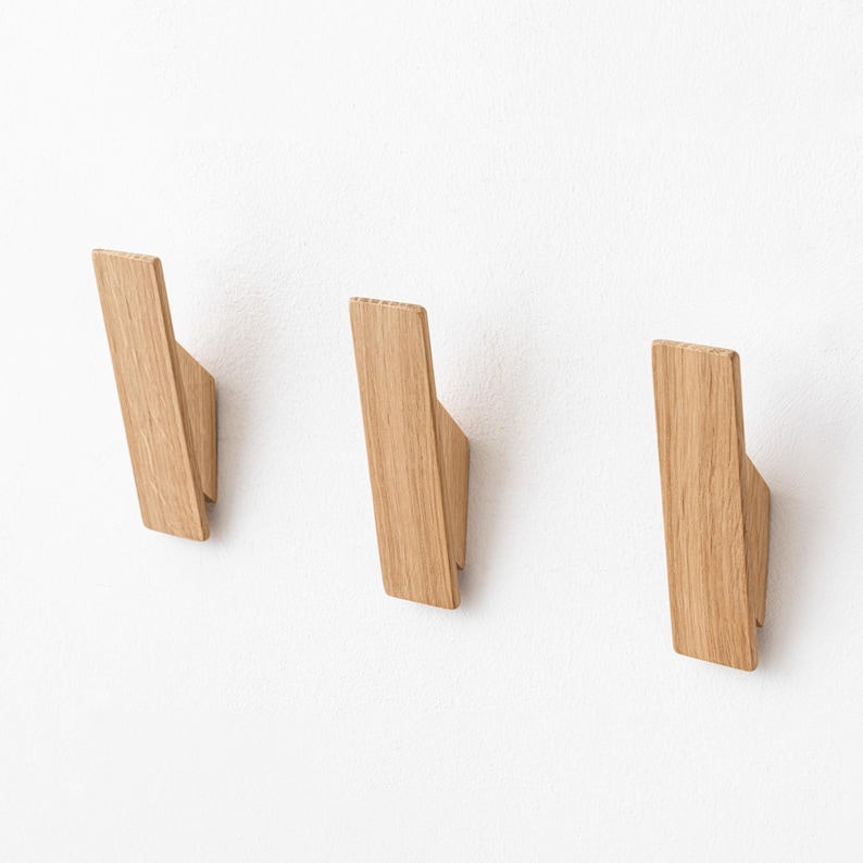 Oak Wood Wall Hook image 2