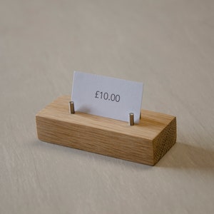 Wooden Price Tags 12 Pcs, Price Display for Market, Store and Cafes. Wooden  Stand for Custom Price Tags, or Retail Tags. Size 90x50. 