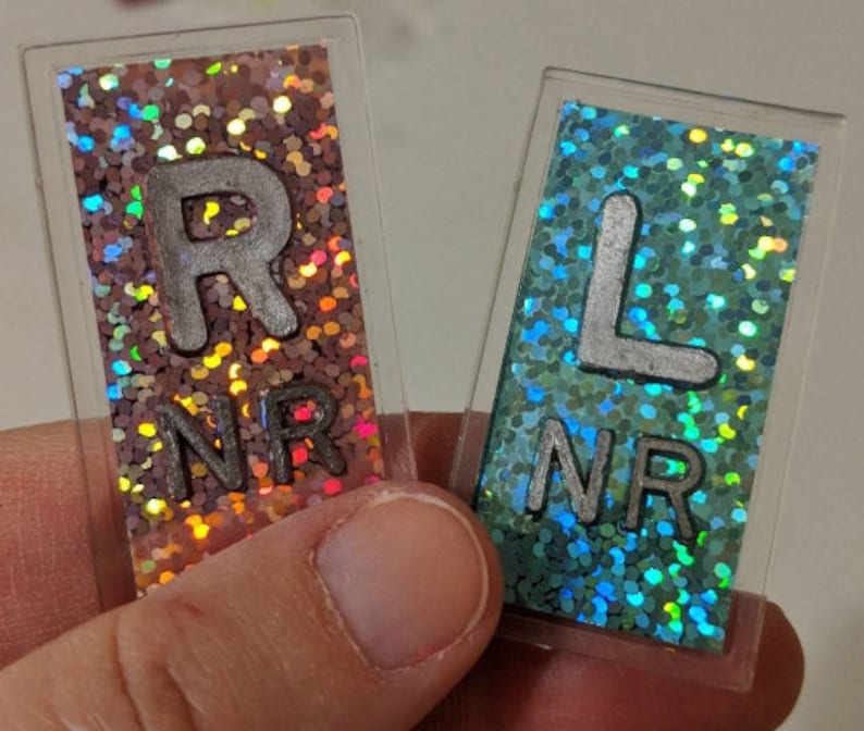 One Right Holographic X-Ray Marker with Initials image 3