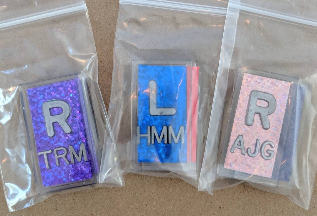 3 Sets of Xray Markers Right and Left Custom Initials Lead Letters