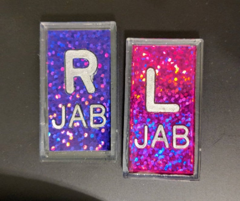 One Right Holographic X-Ray Marker with Initials image 5