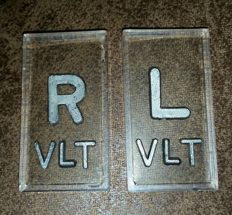 Set of Clear Xray Markers With Initials Lead Letters Etsy