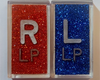 X-Ray Markers with Red & Blue Glitter