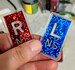 One set of x-ray markers right and left with CUSTOM initials holographic glitter 