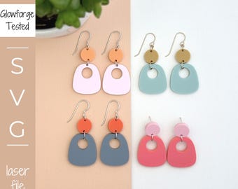 Tranquil Trapeze Earrings SVG File: Laser Cut Acrylic Jewelry (Glowforge Tested)