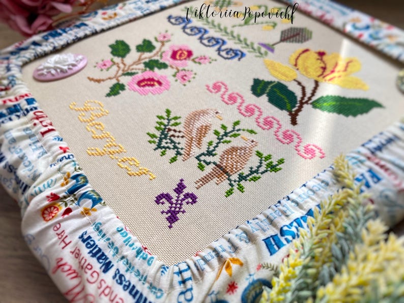 Metamorfose de Marie Berger Sampler por MilleFleur, padrão em PDF, padrão de ponto cruz, gráfico digital, gráfico eletrônico, geração não-IA imagem 8