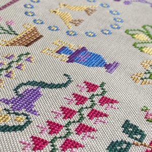 Metamorfose de Marie Berger Sampler por MilleFleur, padrão em PDF, padrão de ponto cruz, gráfico digital, gráfico eletrônico, geração não-IA imagem 19