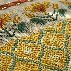 Nasturtium Capucine Sampler by MilleFleur (Popovych), PDF pattern, Cross Stitch pattern, e-delivery chart, digital chart, Non-AI gen image 5