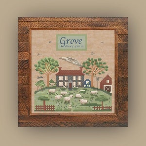 Grove Sheep Farm by MilleFleur, PDF pattern, Cross Stitch pattern, e-delivery chart, digital chart image 7