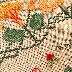 Nasturtium Capucine Sampler by MilleFleur (Popovych), PDF pattern, Cross Stitch pattern, e-delivery chart, digital chart, Non-AI gen image 18