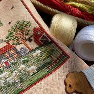 Grove Sheep Farm by MilleFleur, PDF pattern, Cross Stitch pattern, e-delivery chart, digital chart image 3