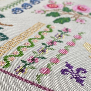Metamorfose de Marie Berger Sampler por MilleFleur, padrão em PDF, padrão de ponto cruz, gráfico digital, gráfico eletrônico, geração não-IA imagem 18