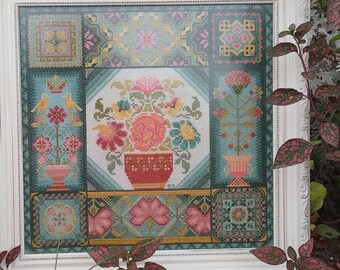ファブリック　ジャーナル　Summer Garden＊ Aurora Summer Garden Sampler (set of 2) by Millefleur