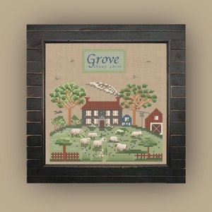 Grove Sheep Farm by MilleFleur, PDF pattern, Cross Stitch pattern, e-delivery chart, digital chart image 5