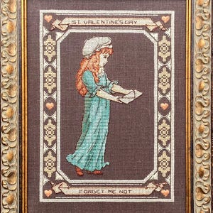 Valentinstag 1879 von MilleFleur, Design von Viktoriia Popovych, PDF-Stickvorlage, Kreuzstichmuster, digitale Stickvorlage