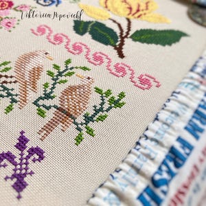 Metamorfose de Marie Berger Sampler por MilleFleur, padrão em PDF, padrão de ponto cruz, gráfico digital, gráfico eletrônico, geração não-IA imagem 10