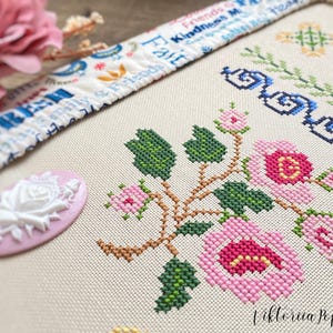 Metamorfose de Marie Berger Sampler por MilleFleur, padrão em PDF, padrão de ponto cruz, gráfico digital, gráfico eletrônico, geração não-IA imagem 9