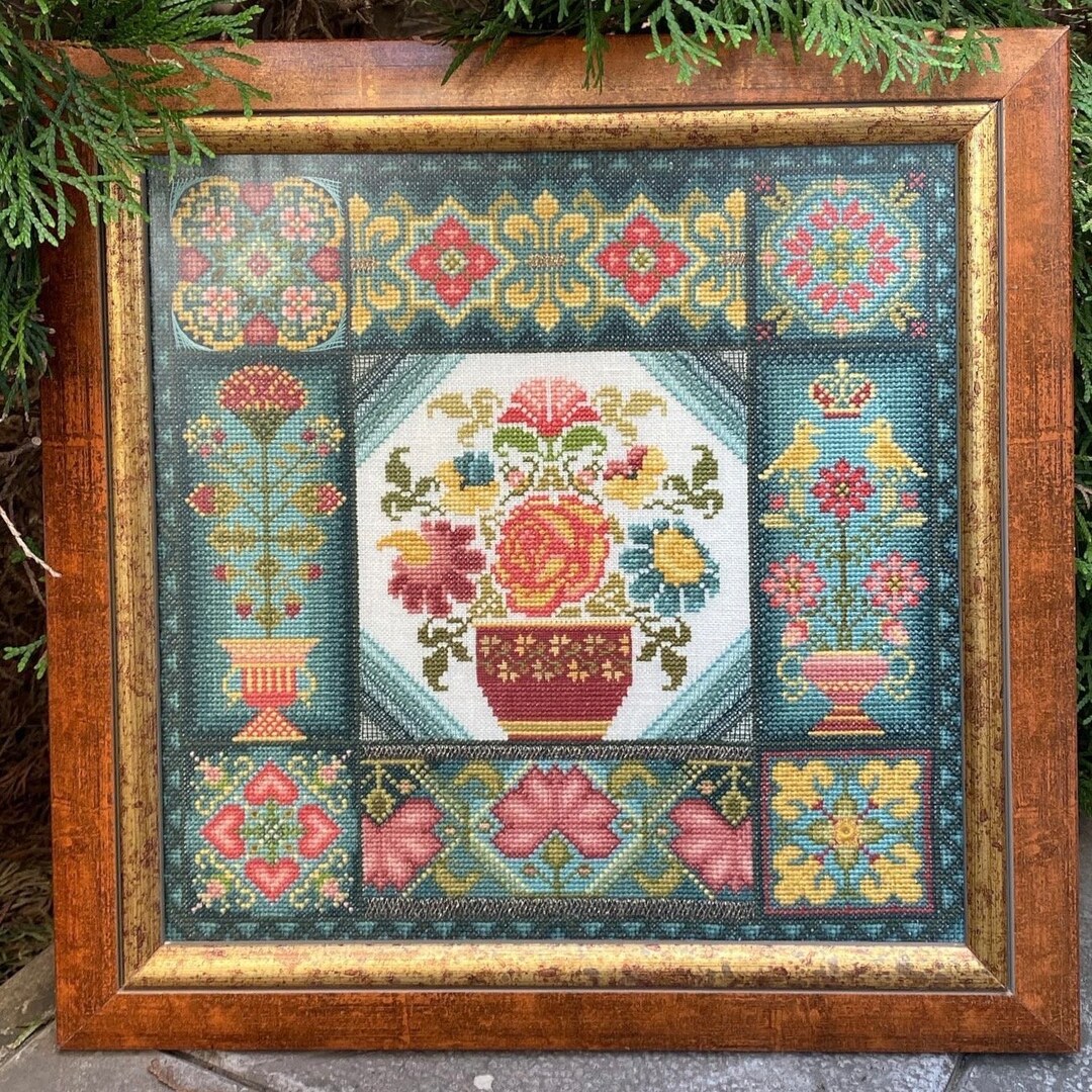 ファブリック　ジャーナル　Summer Garden＊ Aurora Summer Garden Sampler (set of 2) by Millefleur