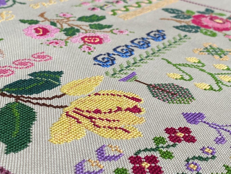 Metamorfose de Marie Berger Sampler por MilleFleur, padrão em PDF, padrão de ponto cruz, gráfico digital, gráfico eletrônico, geração não-IA imagem 17