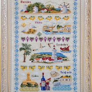 Memories of Portugal Sampler by MilleFleur (Viktoriia Popovych), PDF pattern, Cross Stitch pattern, e-delivery chart, digital chart