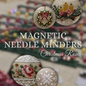 Agulhas magnéticas para gráfico de rosas de Natal da MilleFleur