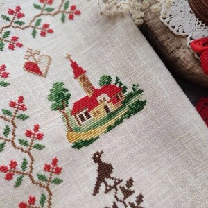 Céline Louvenas 1870 Sampler firmy MilleFleur, Popovych, wzór PDF, wzór ściegu krzyżykowego, wykres dostawy elektronicznej, wykres cyfrowy, gen bez sztucznej inteligencji zdjęcie 18