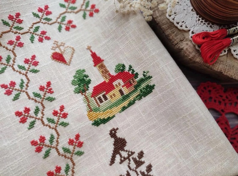 Céline Louvenas 1870 Sampler firmy MilleFleur, Popovych, wzór PDF, wzór ściegu krzyżykowego, wykres dostawy elektronicznej, wykres cyfrowy, gen bez sztucznej inteligencji zdjęcie 18