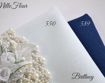 Zweigart 28ct ブリトニー ( ルガナ ) ホワイト : Zweigart 28-Ct. Brittney Lugana-18 X 27 inch