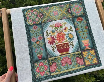 ファブリック　ジャーナル　Summer Garden＊ Aurora Summer Garden Sampler (set of 2) by Millefleur