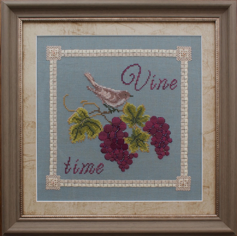 Vine sleuth by MilleFleur (Viktoriia Popovych, Olena Kudina), PDF pattern, Cross Stitch pattern, e-delivery chart, digital chart, Non-AI gen image 1