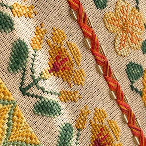 Nasturtium Capucine Sampler by MilleFleur (Popovych), PDF pattern, Cross Stitch pattern, e-delivery chart, digital chart, Non-AI gen image 17