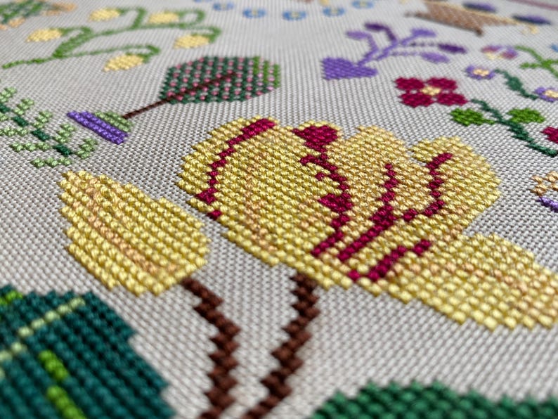 Metamorfose de Marie Berger Sampler por MilleFleur, padrão em PDF, padrão de ponto cruz, gráfico digital, gráfico eletrônico, geração não-IA imagem 16