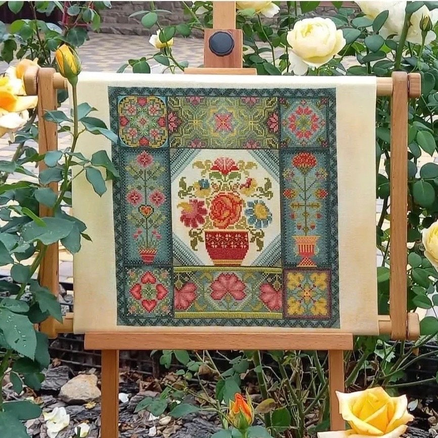 ファブリック　ジャーナル　Summer Garden＊ Aurora Summer Garden Sampler (set of 2) by Millefleur