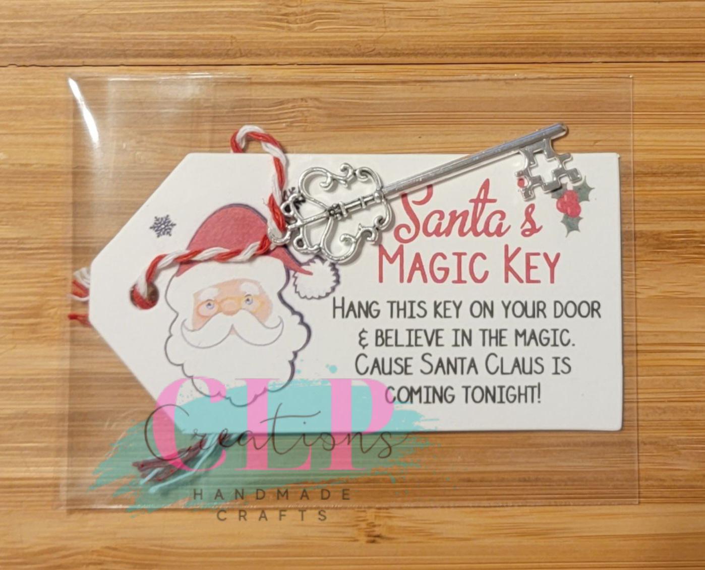 Santa's Magic Keys! Beautiful Silver Key Tied to Adorable Card for Your ...