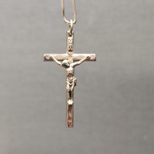 Corpus Christi crucifix -  pendant Mid Century - Religious cross