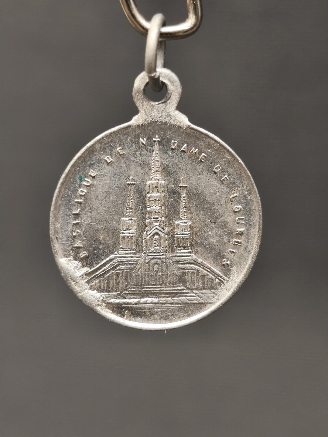 Religious Aluminum Lourdes • Pendant / Medallion - Medal - Holy Charm ...
