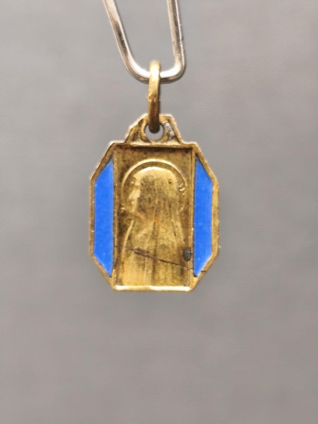 Religious Antique Virgin Mary - Notre Dame De Liesse - Medal Pendant ...