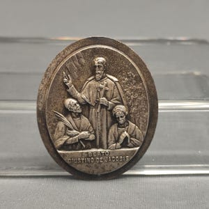 Rare Religious old  Beato Giustino de Jacobis plate