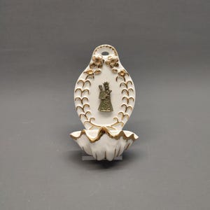 Religious Porcelain Holy Water Font - Altötting - Germany - wall hanging