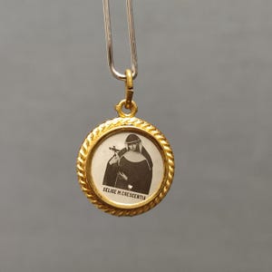 Religious   Maria Crescentia Pendant /  Medal - Holy charm -  medallion