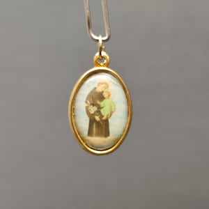 Religious   St Antony ( Antonius )  - Pray for us -  medal pendant - Holy charm -  medallion