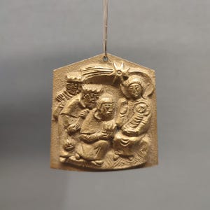 Egino Weinert  - Three wise men - cast bronze - wall hanging Mid Century - Religious plaque