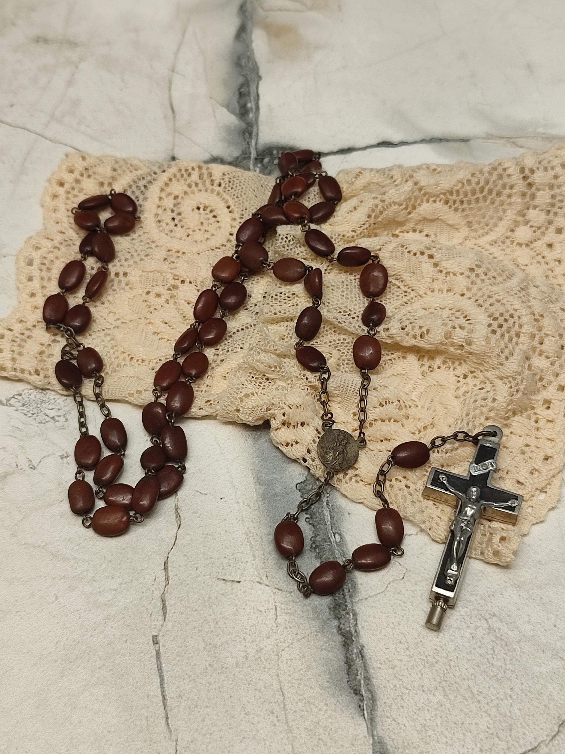 Religious Antique Catholic Rosary • Angus Dei - Ex Terra 