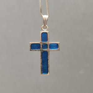 Religious enamel  pendant - Corpus Christi crucifix   - Religious cross