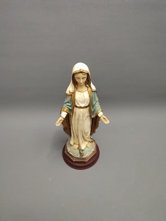 宗教的な聖母マリア像 - ヴィンテージ - Etsy 日本