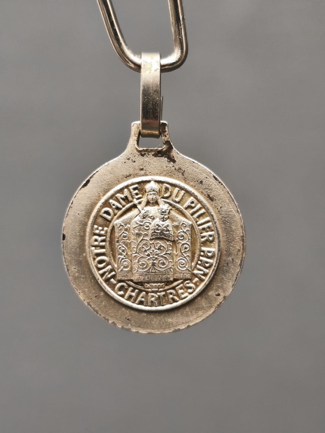 Religious Our Lady of the Pillar (notre Dame Du Pilier) Medal Pendant ...