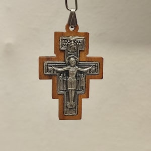 Corpus Christi crucifix - Franciscan Cross  - St Francis of Assisi Cross  pendant - Religious cross